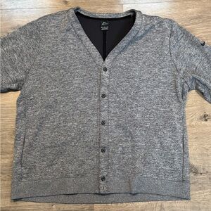 Nike Gray Golf Cardigan Sweater - Men's